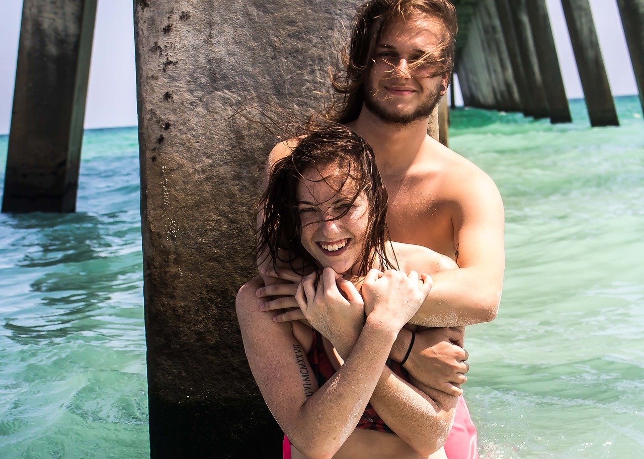 couple on the beach